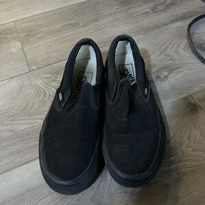 Vans Black Slip-On Shoes size 4